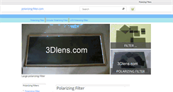 Desktop Screenshot of polarizing-filter.3dlens.com