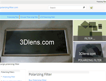 Tablet Screenshot of polarizing-filter.3dlens.com